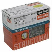 SIMPSON STRONG-TIE #9 x 1-1/2in Connector Screws SD9112R100-4PK